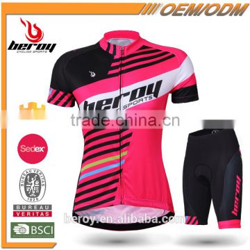 BEROY supreme quality cycling jersey 2016 pro teams female short sleeve bike uniform suits