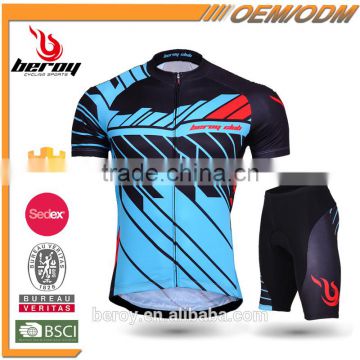 BEROY new design quick dry short sleeve bicycle apparel,wholesaler cycling sets short sleeve for men