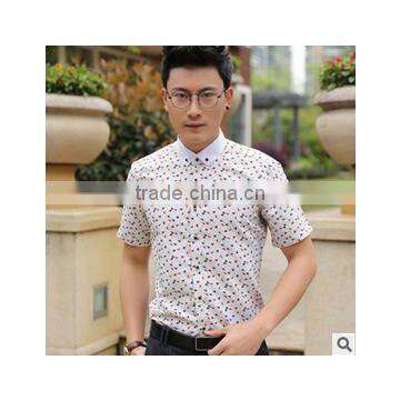 Latest Shirt Designs for Men 2016 Fancy Custom Elongated Printed Hawaiian Short Sleeve T-shirt photo-5