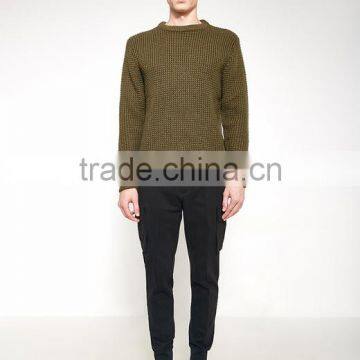 Oem Factory China Clothing 100% Cotton Fashion Crewneck Sweater for Men