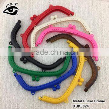 20.50cm jelly colors plastic clutch frames big size resin purse frames for bags