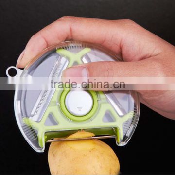 Multifunctional 3 in 1 Kitchen Peeler Grater Slicer Cooking Tools Vegetable Potato Peeler Zester Cutter Rotatable Utensil KC1072