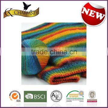 Charmkey Long Distance Dyed 100 Superwash Merino Wool Yarn Melange Roving Yarn for Women Sweater photo-4