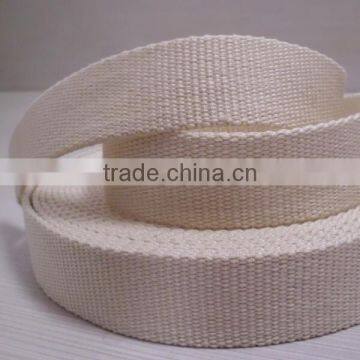 white cotton webbing tape