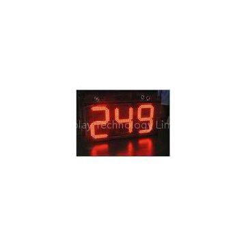 Digital Clock Remote Tri Color LED Gas Station Sign Ultra Thin High Brightness