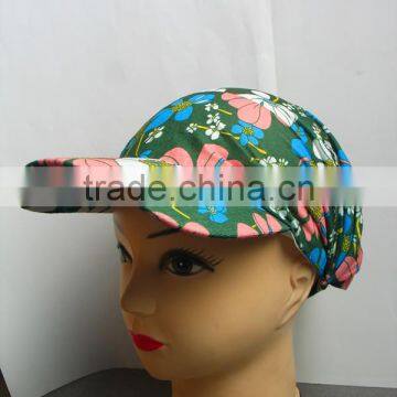 spring and summer printed hat for lady