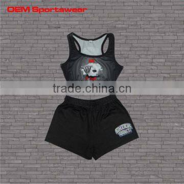 High quality girl sublimation cheerleading uniforms