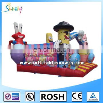 2016 Sunway Outdoor Activity Inflatable Bouncing Castles With Slide And Jumping