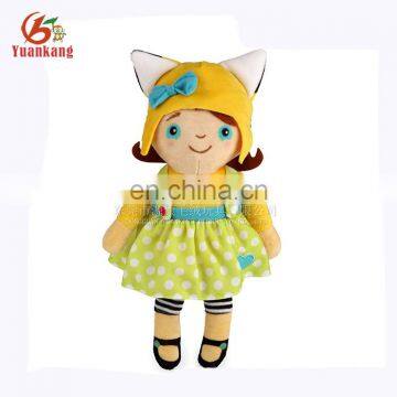 ICTI audits EN71/ 123 OEM doll manufacturer china plush rag doll