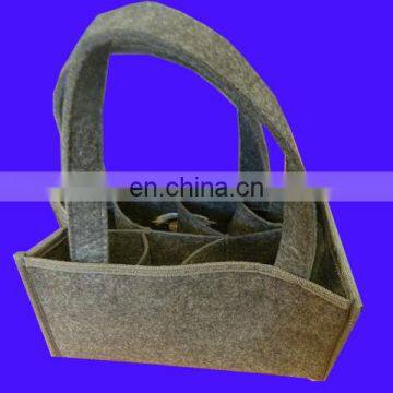 New Non Woven Recycled Beer Bottle Bag Felt Beer Bottle Hand Bag