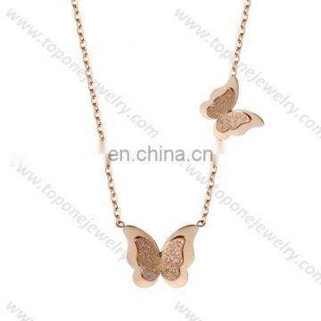 wholesale steel jewelery fashion pendants necklace butterfly pendant