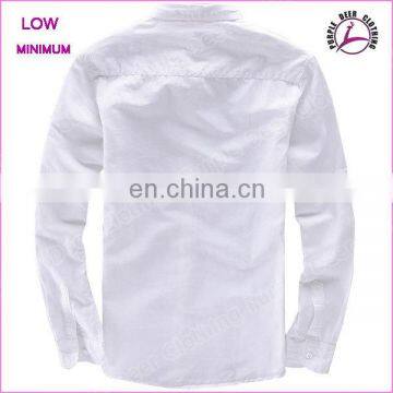 Latest Shirt Desing for Men White Shirt Fabric Plain Dress Shirt photo-2