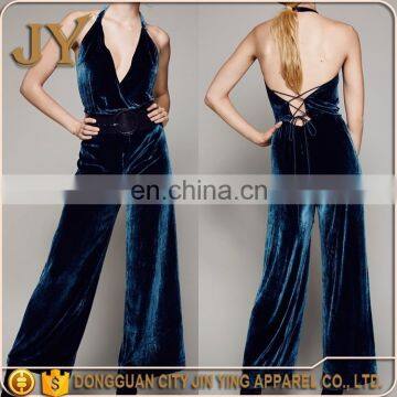 Women'S Sexy High Waist Halter Jumpsuit Short Sleeve Jumpsuit Pants