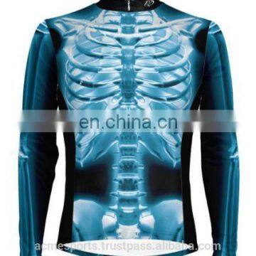 skeleton printing cycling shirts - sublimation Cycling Shirt