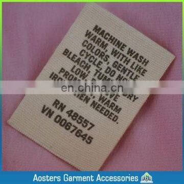 washing care label symbols printing fabric labels