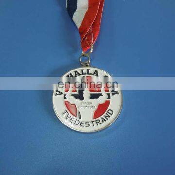 Custom soft enameled bodybuilder design zinc alloy medal for gym