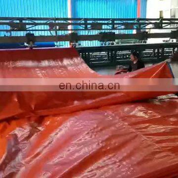 180gsm blue orange plastic pe plain tarpaulin sheet manufacturer