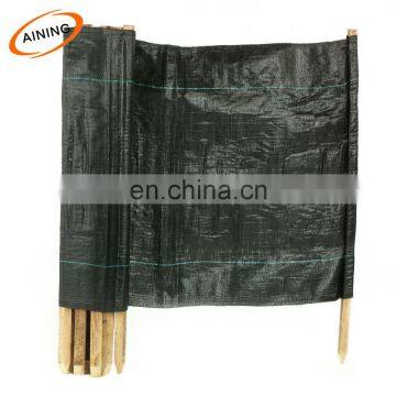Retaining Moisture PP Woven Ground Cover / Erosion Prevention Stable Weed Barrier Fabric