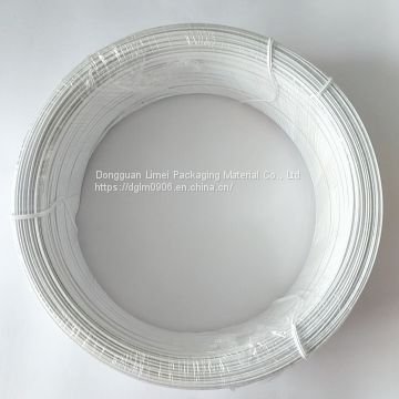 White Face Mask Material Embossed PVC PE All 100%Plastic Full Plastic Nose Wire for Face Mask