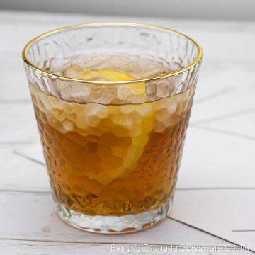 Японский стильные стеклянные виноритра с тисненым узором photo-5