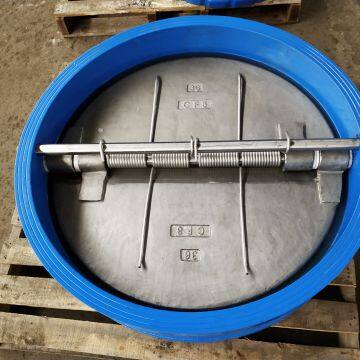 Cast Iron  Wafer Type  Butterfly Check Valve   ductile iron CF8 Disc check Valve