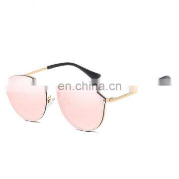 Factory Design Retro Metal Frame Eyewear Color Lens Vintage Unisex Big Sunglasses for Men Women