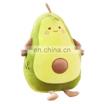 2020 Hot Sale Avocado Throw Pillow Soft Baby Plush Stuffed Toy  With Customized Design