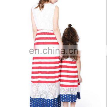 2019 New Trendy Women Clothing Design Long Mommy and me Maxi Dress Mother Daughter Matching Dresses for Mom photo-6
