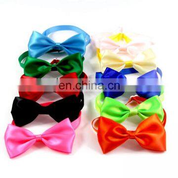 Fashion Skin-friendly Polyester Simple Pattern Pet Dog Bow Tie Collar Adjustable photo-2