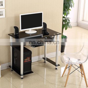 toughened tempered tinted glass computer table top glass top customized