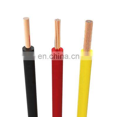 Durable Low Voltage Solid and Stranded Copper Conductor Power Cable 12/16/18 AWG Electric Cable