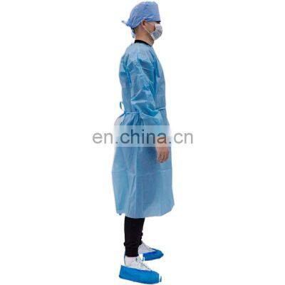 Waterproof High Quality Disposable Isolation Gown PPPE Gowns AAMI Level 2 pb 70 photo-5