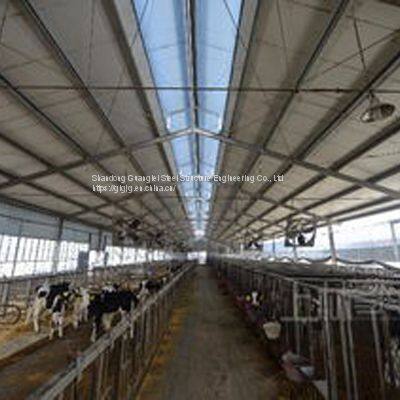 Prefabricated Light Steel Structure Cattle Barn Cattle Farm photo-2