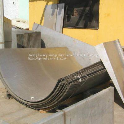 Sieve Bend Screening , Stainless Steel 304 Johnson V Wire Wrapped Wound Screen Plate photo-3