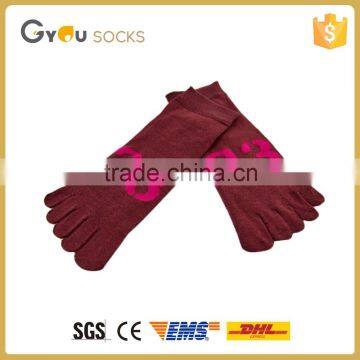 Latex Cashmere Five Finger Toe Unisex Sock With Number Pattern photo-3