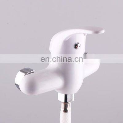 Commercial wall mount folding kitchen faucet with shattaf sprayer