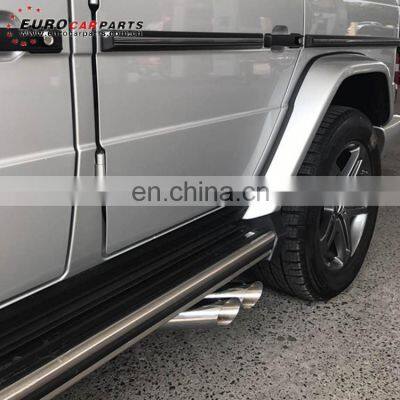 350D exhaust tips for MB G-class W463 350D 2017y to B-style W463 exhaust tips silver tips with B