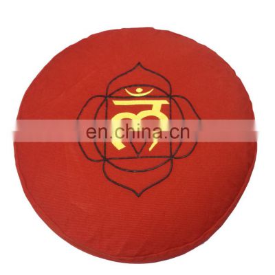 Eco-friendly new design most popular yoga buckwheat hulls meditation cushion zafu Indian Supplier