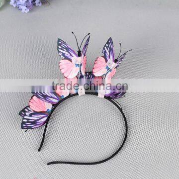 High - Quality Girls Fascinator Cloth Simulation Butterfly Headband Hairband Quality Choice