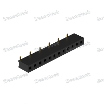 Denentech 2.00mm Pitch Single Row Female Header SMT U Type Connector photo-3
