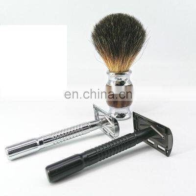 Traditional Personalized Shaving Safety Razor Removable Classic Double Blade Shaving Razor For Man photo-2