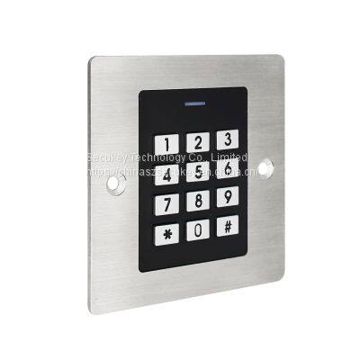 Secukey Hot Selling Embedded Access Control Keypad 86*86mm Waterproof Standalone Keypad photo-4