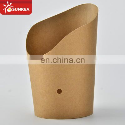 Folding paper disposable paper burger and French fries box