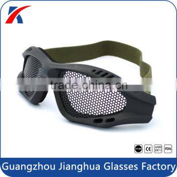 Factory Wholesale Tactical Paintball Airsoft Steel Mesh Shooting Goggles Eyewear