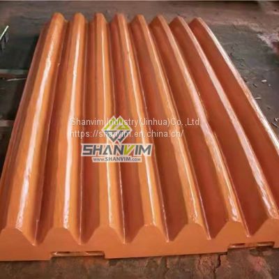 High Manganese Mn18Cr2 Steel Jaw Plate For Jaw Crusher