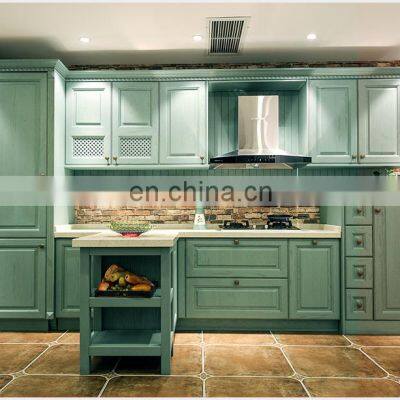 Kitchen Cabinet Cuisine Luxury Cherry Solid Wood Shaker Style Kitchen Cabinets