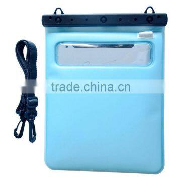 2013 new fashion pvc waterproof ipad bag for tablet with earphone