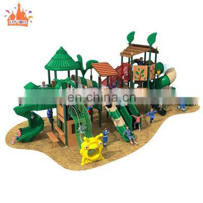 kids outdoor equipment plastic slide funny theme playground