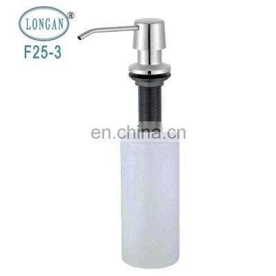 Customized Large Capacity Soap Dispenser 304 Stainless Steel Liquid Sink Soap Dispenser Manufacturer Bathroom Accessories photo-2