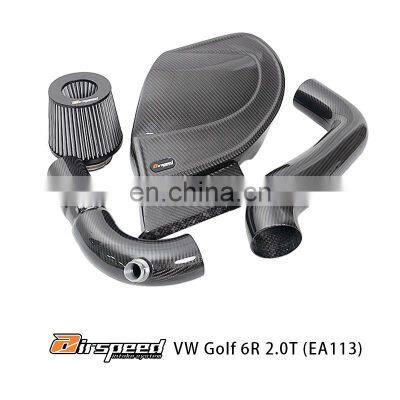 Supplier Good Quality Lower Price Promotion Carbon Components Carbon Fiber Cold Air Engine Intake For VW Golf 6R EA113